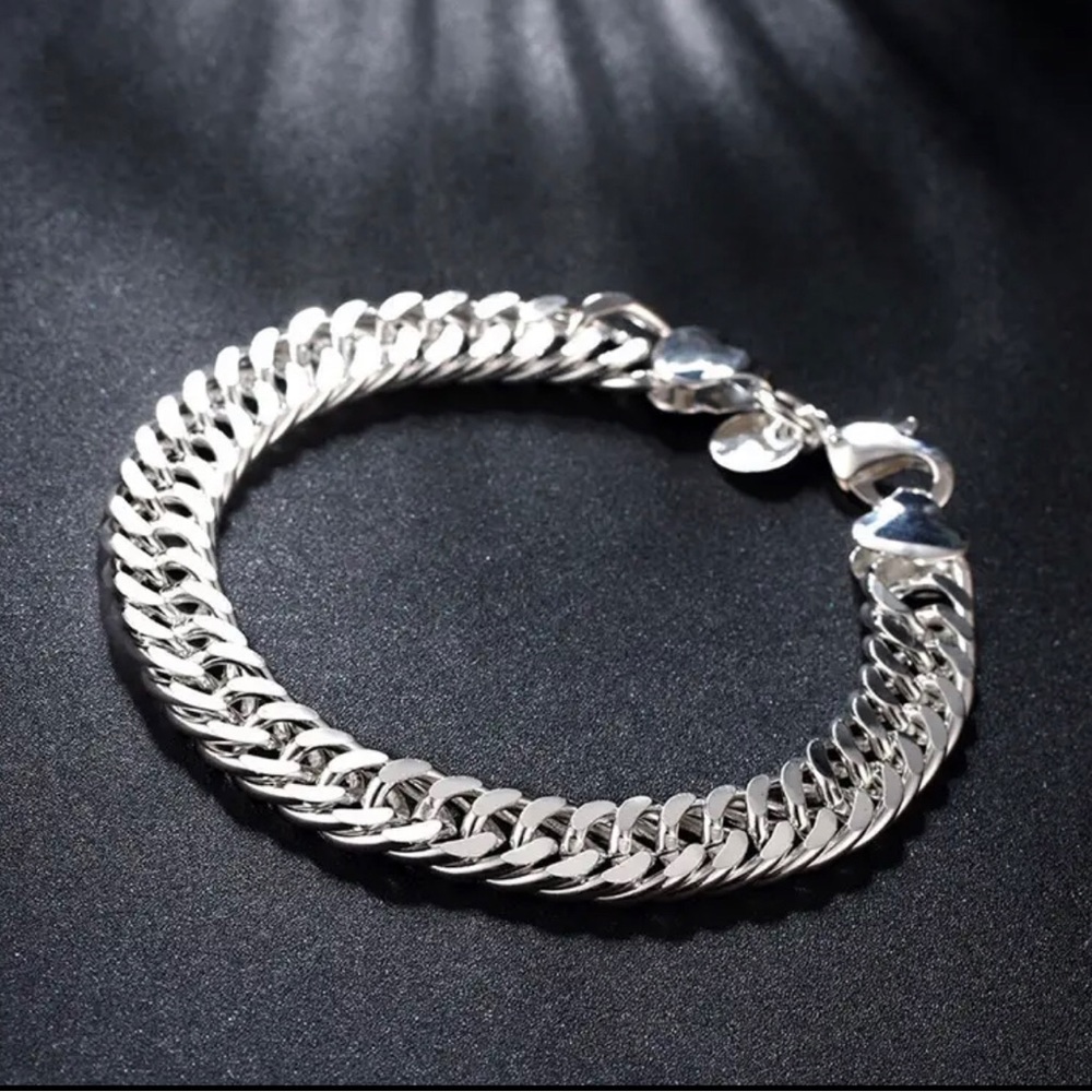 Sterling silver men’s bracelet